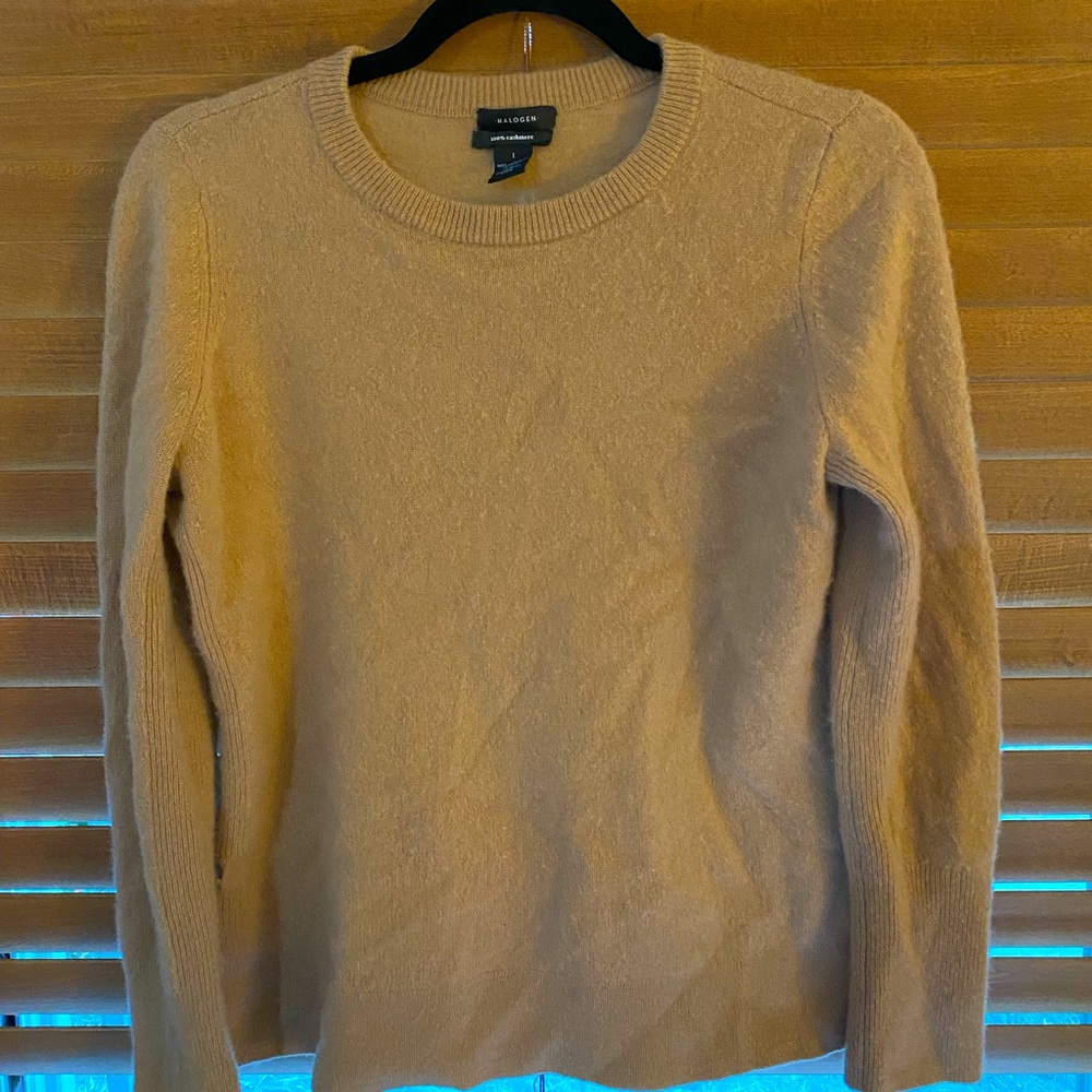 Halogen 100% Cashmere Crewneck Sweater